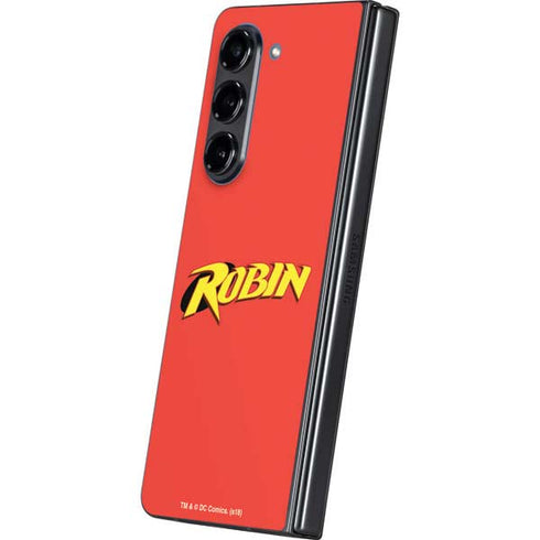DC Comics Robin Official Logo Galaxy Z Fold5 5G Skin